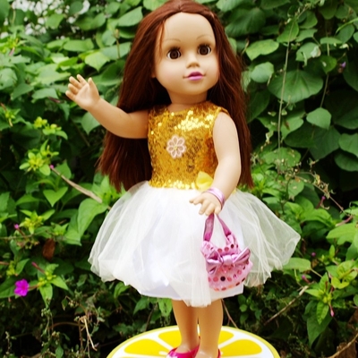 45cm de vinil silicone boneca bonita brinquedos de som logotipo personalizado para crianças educacional
