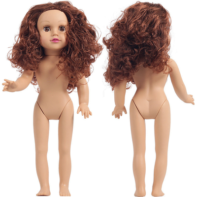 Série de moda de bonecas afro-americanas de 18 polegadas para brincar e aprender com meninas
