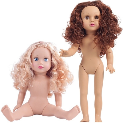 Série de moda de bonecas afro-americanas de 18 polegadas para brincar e aprender com meninas