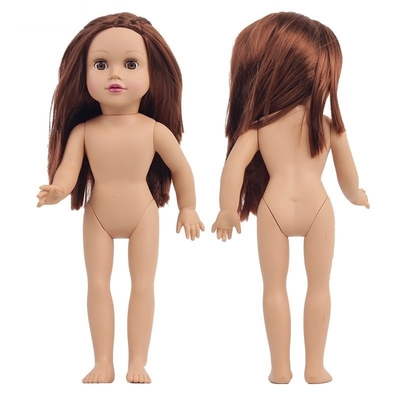 Série de moda de bonecas afro-americanas de 18 polegadas para brincar e aprender com meninas