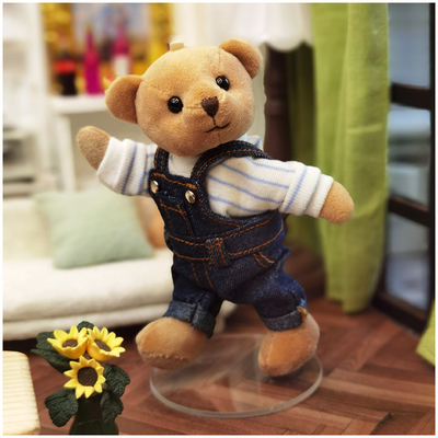 Dimensões personalizáveis Roupa de boneca de urso de pelúcia Fácil de limpar Para vestido de boneca