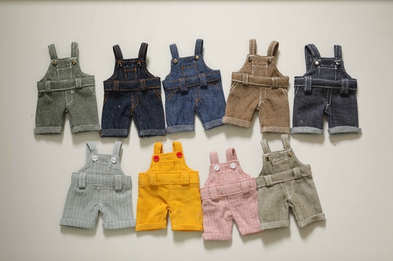 Personalização Brinquedos de pelúcia urso jeans trench casaco jeans trocar brinquedos para crianças