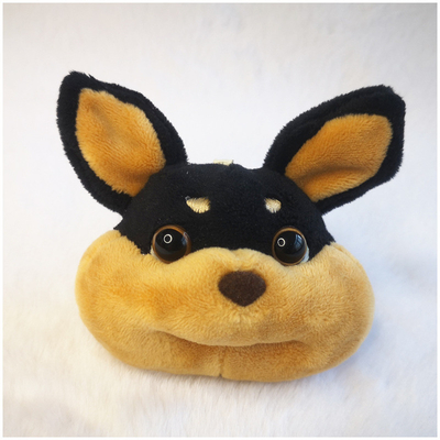 Carinhosos algodão personalizado boneca de pelúcia chave de cachorro para decoração de saco