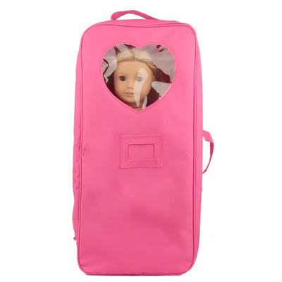 18 polegadas bonecas armazenamento transportador de viagem mala de mala mochila de estilo americano menina crianças presente