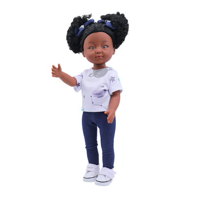 12 polegadas boneca preta realista roupa de boneca africana presente boneca preta bebê para crianças roupa de boneca menina americana
