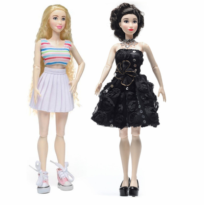Low MOQ design original personalização de 30cm roupas de boneca de moda para bonecas Barbie