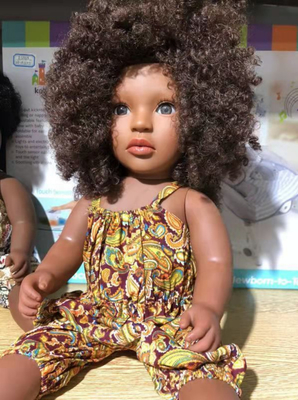 Serviço personalizado Vinil 22 polegadas boneca de moda fofinho e casual para crianças presente